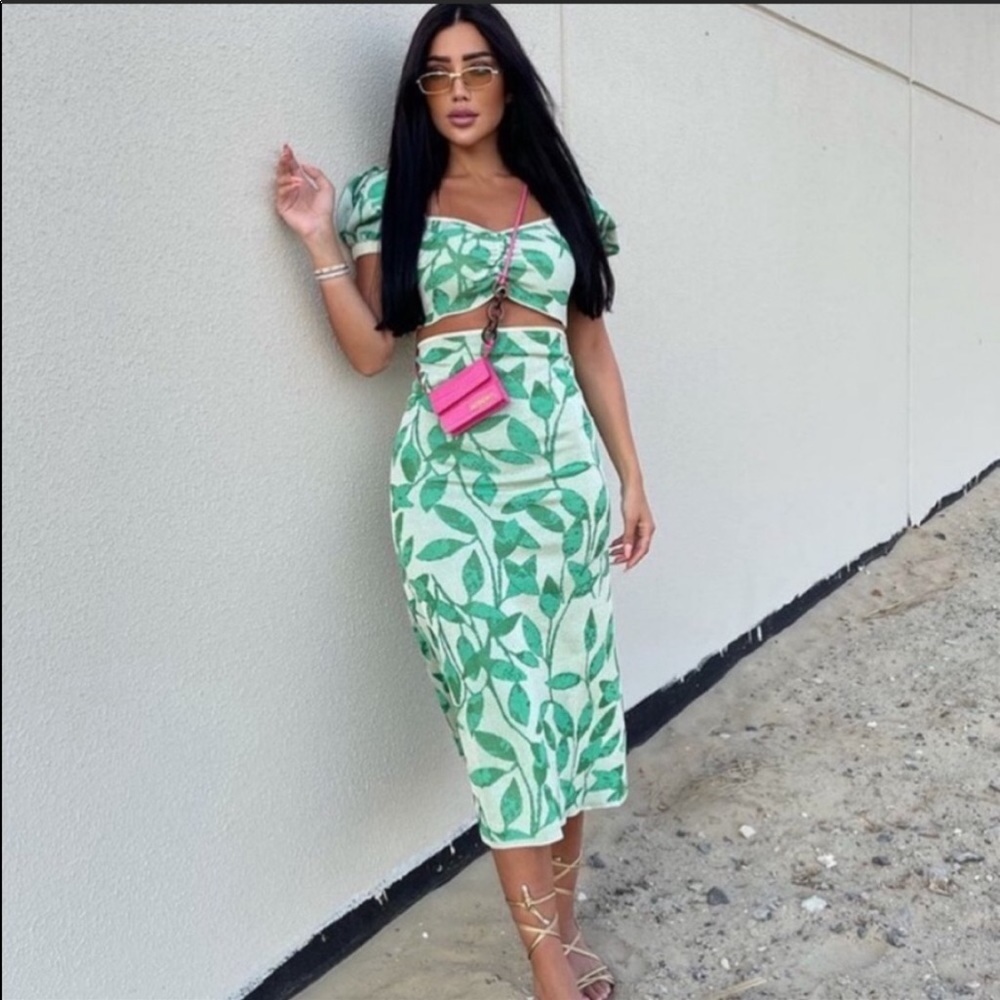 Zara 2 pc Top and skirt set